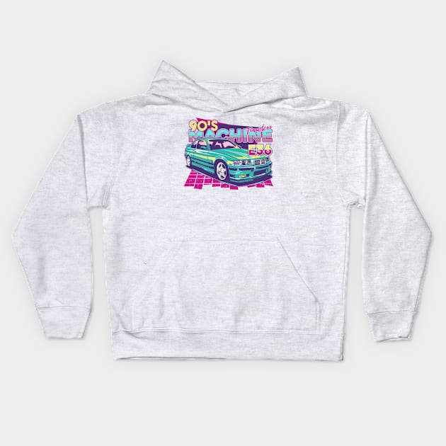 M3 E36 Timeless Machine Kids Hoodie by idrdesign